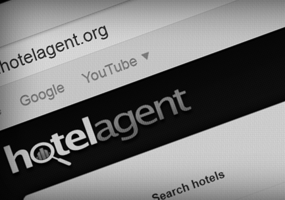 Website and logo design for www.hotelagent.org, brand identity modified in 2012. Website development by Toksa, www.toksa.net